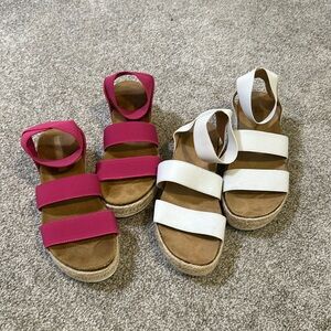 2 pairs of sandals